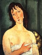 Amedeo Modigliani Portrait of a yound woman (Ragazza) china oil painting reproduction